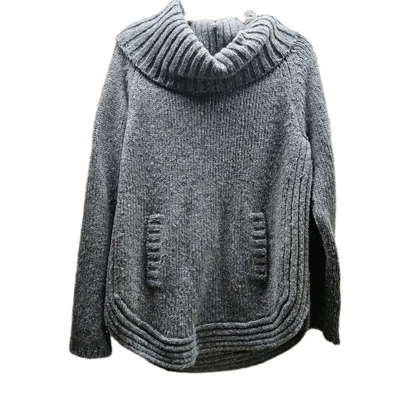 Cynthia Rowley Gray Cowl Neck Sweater - Picture 1 of 8